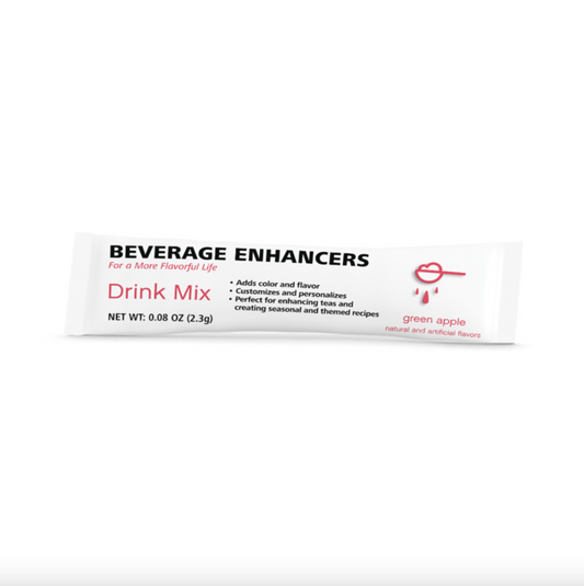 Beverage Enhancers Drink Mix Single-Serve Packets- Green Apple 30 Packets