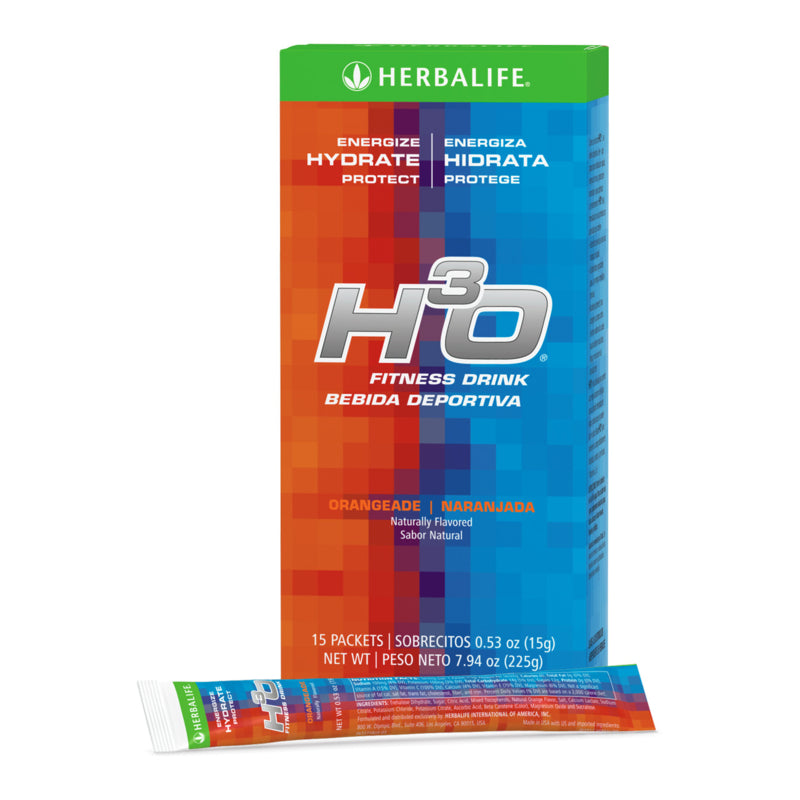 H³O® Fitness Drink: Orangeade 15 Packets