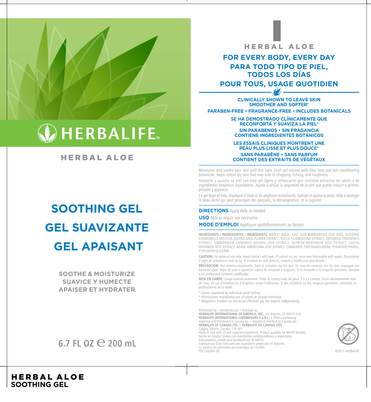 Herbal Aloe Soothing Gel