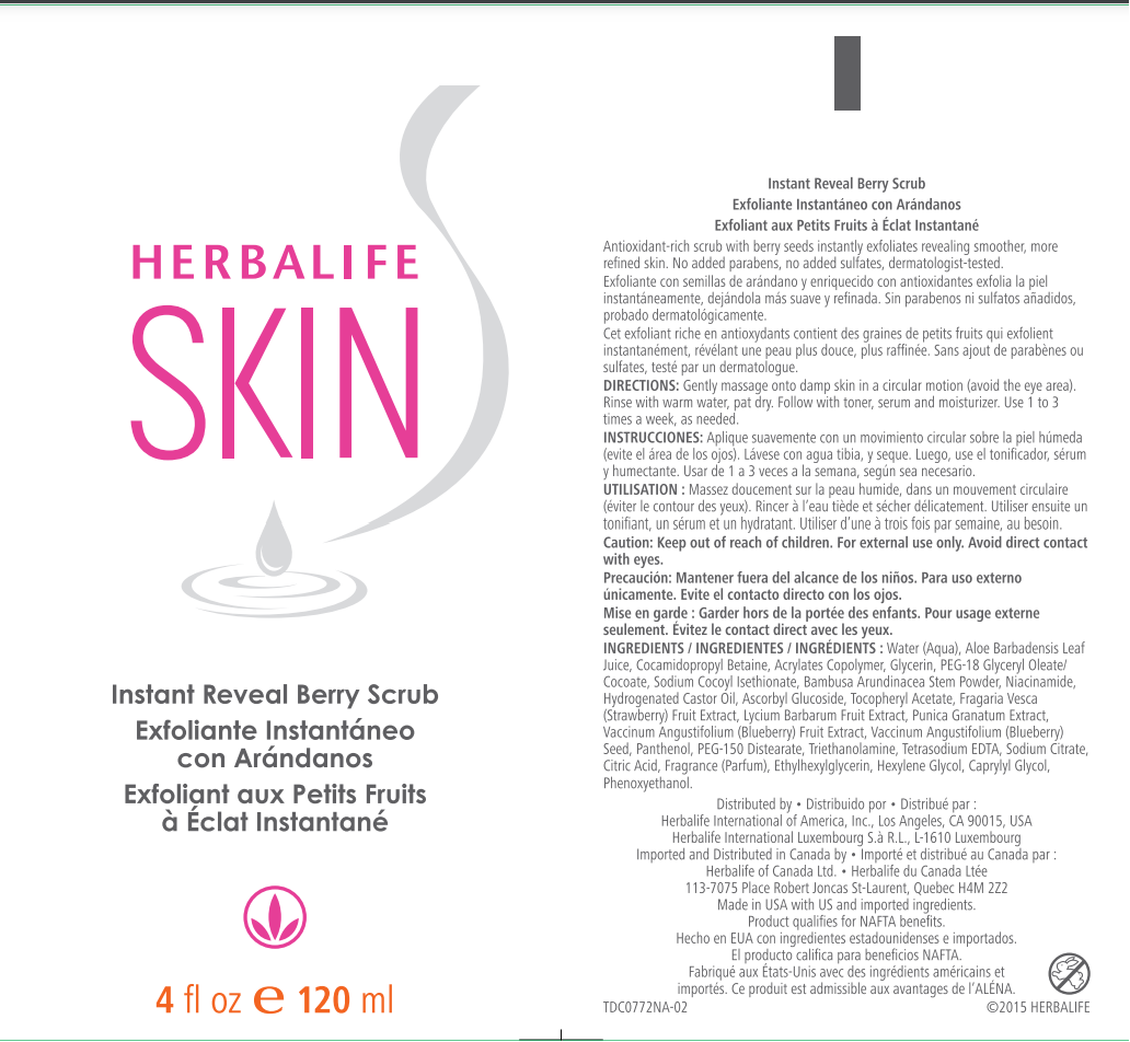 Herbalife Skin Instant Reveal Berry Scrub