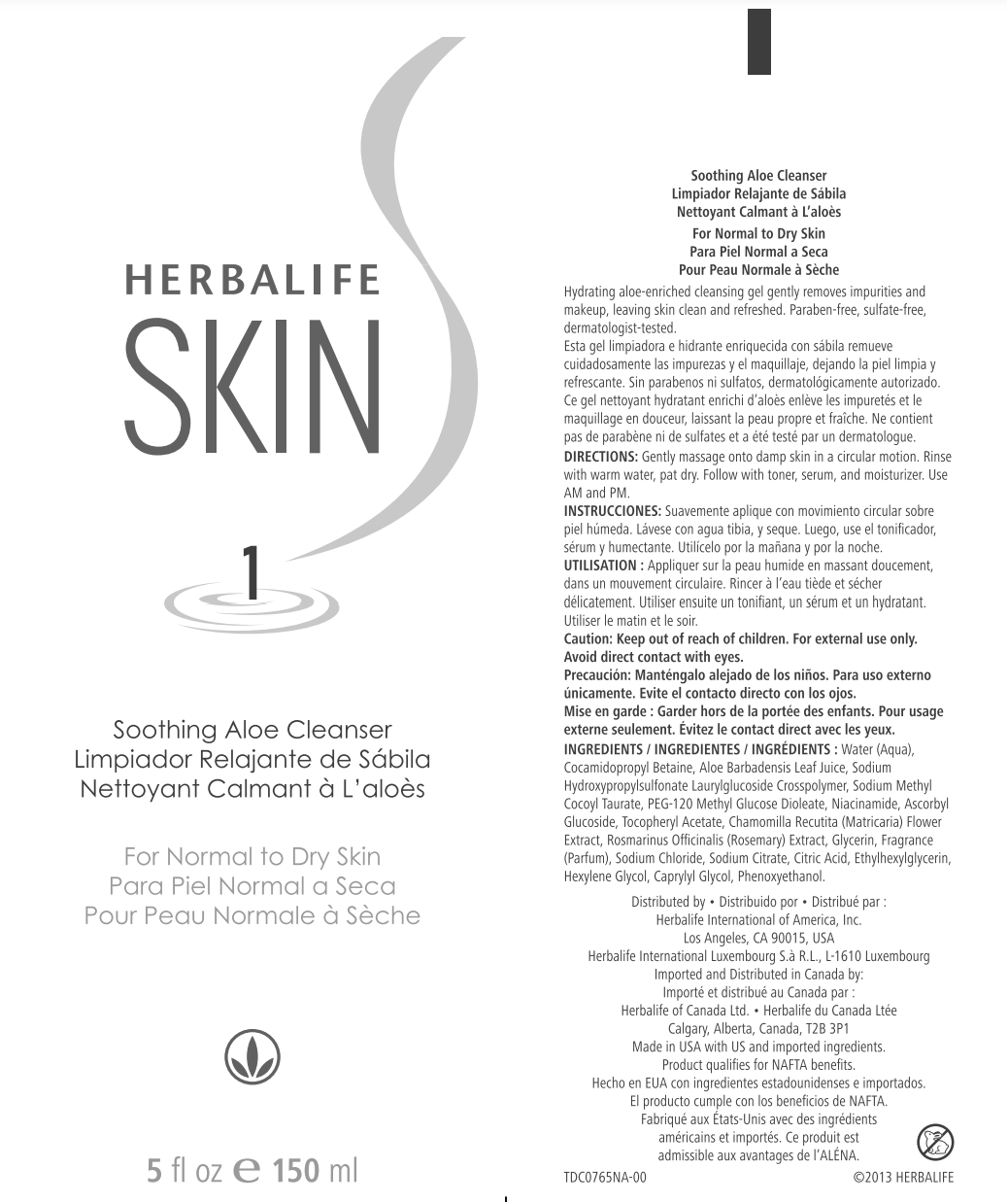 Herbalife Skin Soothing Aloe Cleanser